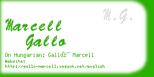 marcell gallo business card